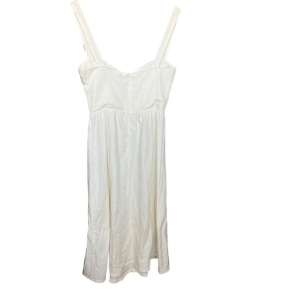 NWT Reformation Avery Linen Dress in White Women Size 4 - Picture 2 of 7